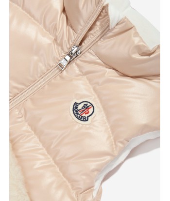 Moncler Enfant Baby Girls Down Padded Vive Gilet in Beige la chaussure