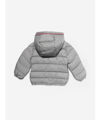 Moncler Enfant Baby Boys Down Padded Merary Jacket in Grey pas cher chine