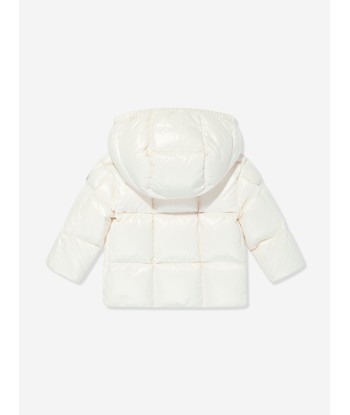 Moncler Enfant Baby Girls Down Padded Parana Jacket in Ivory prix pour 