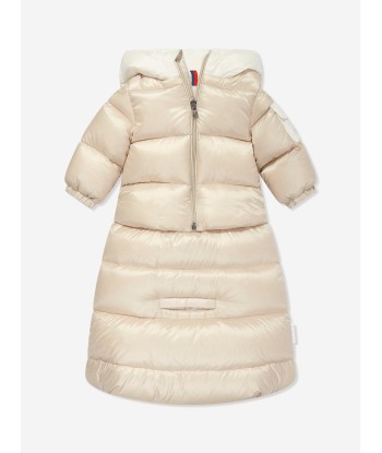 Moncler Enfant Baby Down Padded Ueno Nest in Ivory une grave pollution 