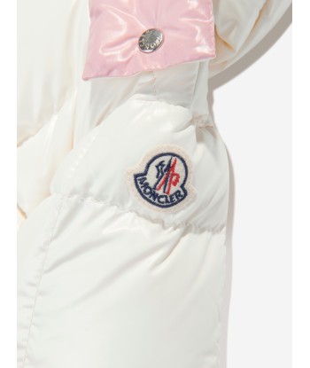 Moncler Enfant Baby Girls Down Padded Parana Jacket in Ivory prix pour 