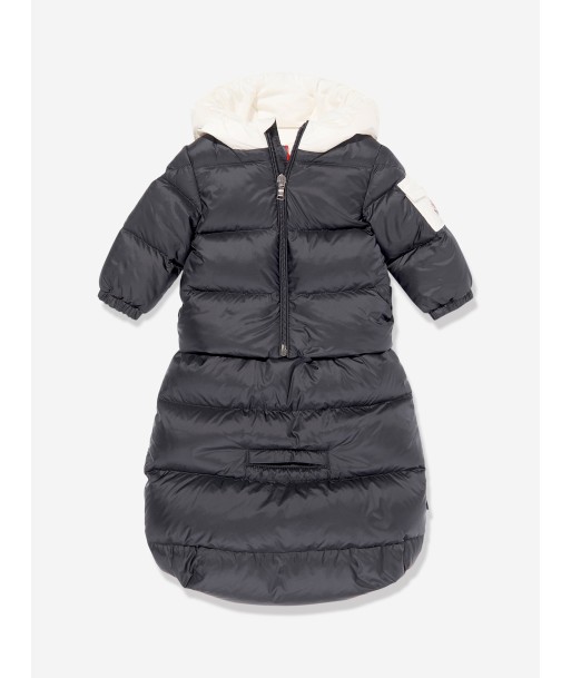 Moncler Enfant Baby Down Padded Ueno Nest in Navy des créatures d'habitude