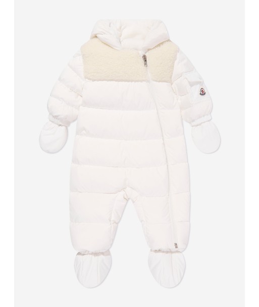 Moncler Enfant Baby Down Padded Sefou Snowsuit in White 50-70% off 