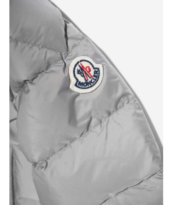 Moncler Enfant Baby Boys Down Padded Merary Jacket in Grey pas cher chine