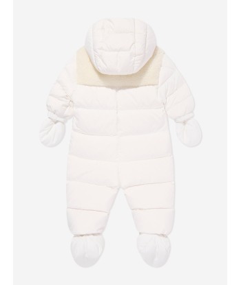 Moncler Enfant Baby Down Padded Sefou Snowsuit in White 50-70% off 