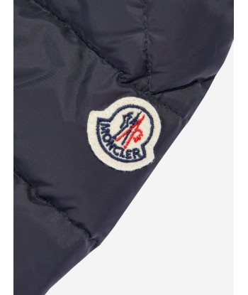 Moncler Enfant Baby Boys Down Padded Merary Jacket in Navy livraison et retour toujours gratuits