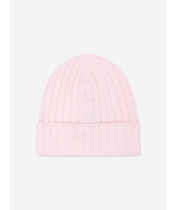 Moncler Enfant Baby Girls Wool Knitted Beanie Hat in Pink l'achat 