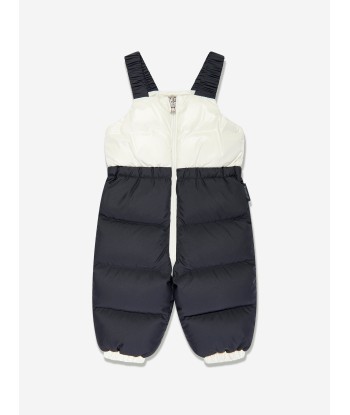 Moncler Enfant Baby Down Padded Xola Jacket in Navy sélection de produits