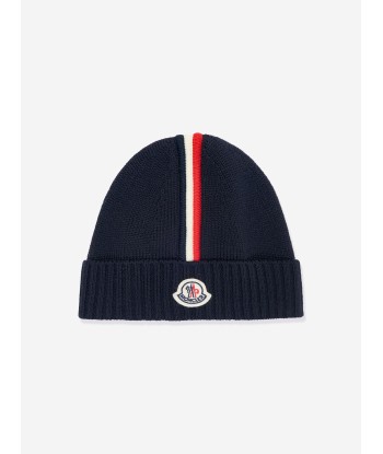 Moncler Enfant Baby Boys Wool Beanie Hat in Navy Comparez et commandez 