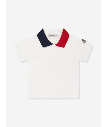 Moncler Enfant Baby Boys Colourblock Polo Shirt in Ivory prix pour 