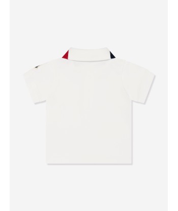 Moncler Enfant Baby Boys Colourblock Polo Shirt in Ivory prix pour 