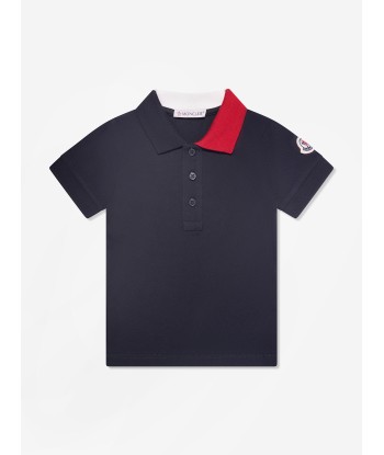 Moncler Enfant Baby Boys Colourblock Polo Shirt in Navy vous aussi creer 