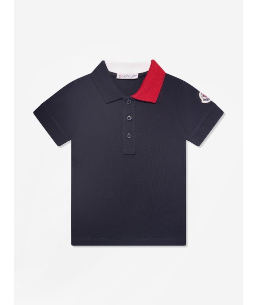 Moncler Enfant Baby Boys Colourblock Polo Shirt in Navy vous aussi creer 