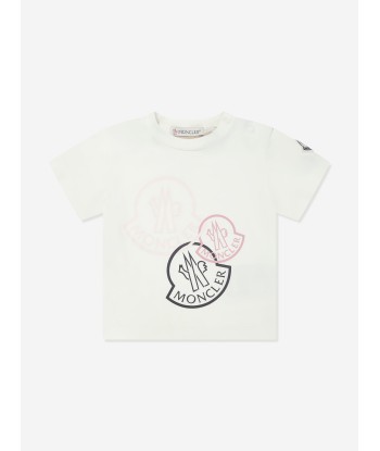 Moncler Enfant Baby Girls LogoT-Shirt in Ivory français