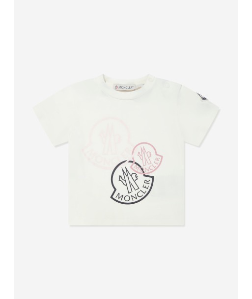 Moncler Enfant Baby Girls LogoT-Shirt in Ivory français