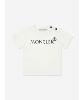 Moncler Enfant Baby Boys Logo T-Shirt in Ivory Economisez 