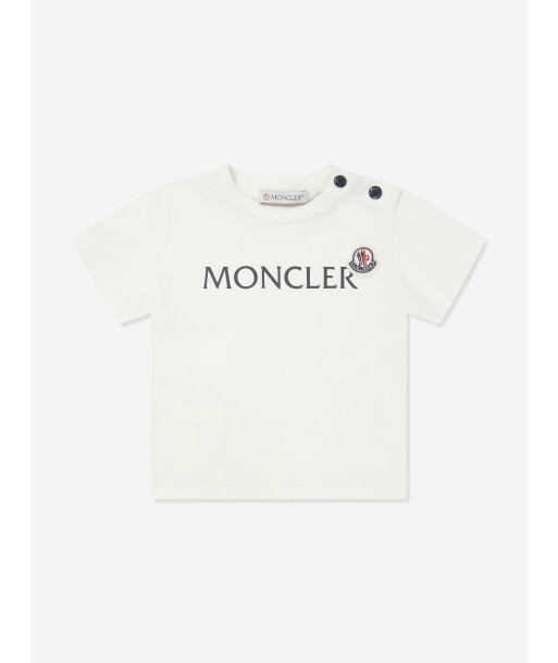 Moncler Enfant Baby Boys Logo T-Shirt in Ivory Economisez 