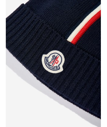 Moncler Enfant Baby Boys Wool Beanie Hat in Navy Comparez et commandez 