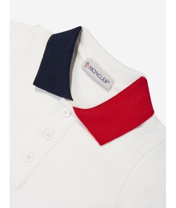 Moncler Enfant Baby Boys Colourblock Polo Shirt in Ivory prix pour 