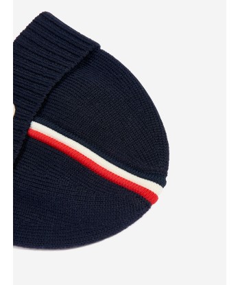 Moncler Enfant Baby Boys Wool Beanie Hat in Navy Comparez et commandez 