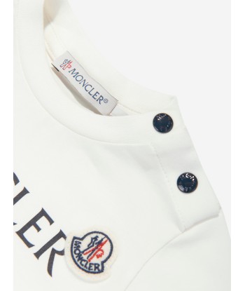 Moncler Enfant Baby Boys Logo T-Shirt in Ivory Economisez 