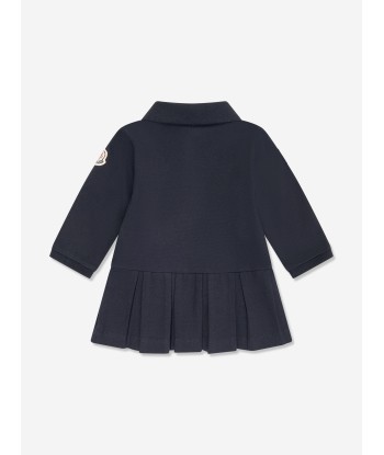 Moncler Enfant Baby Girls Polo Dress in Navy Faites des économies