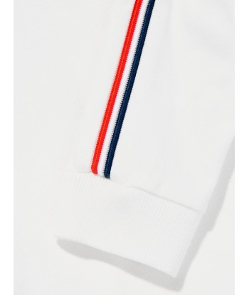 Moncler Enfant Baby Boys Logo Romper in Ivory à prix réduit toute l'année