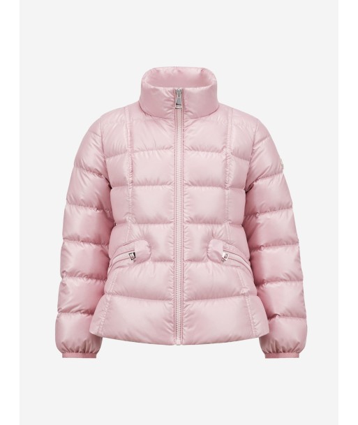 Moncler Enfant Girls Down Padded Ainay Jacket in Pink Venez acheter