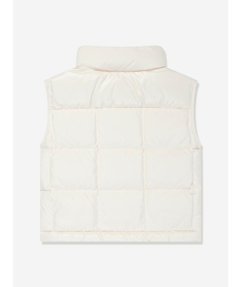 Moncler Enfant Girls Down Padded Rhoda Gilet in Ivory en ligne des produits 