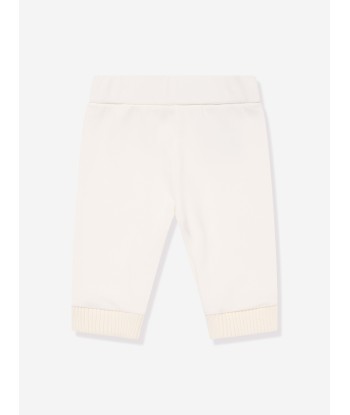 Moncler Enfant Baby Teddy Fleece Tracksuit in Ivory Véritable concentré