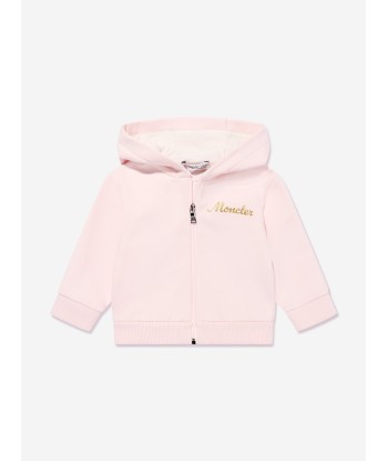 Moncler Enfant Baby Girls Logo Tracksuit in Pink pas cher