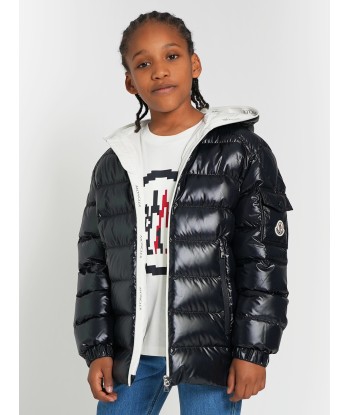 Moncler Enfant Boys Down Padded Ganzorig Jacket in Navy acheter en ligne