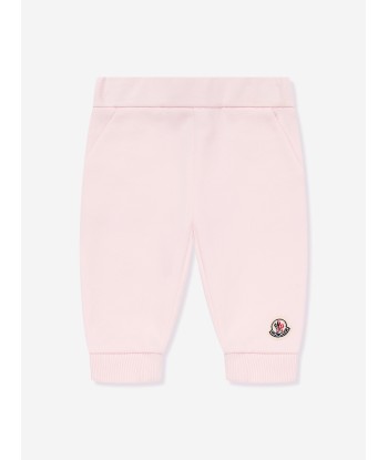 Moncler Enfant Baby Girls Logo Tracksuit in Pink pas cher