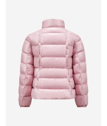 Moncler Enfant Girls Down Padded Ainay Jacket in Pink Venez acheter