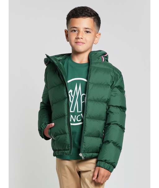 Moncler Enfant Boys Down Padded Merary Jacket in Green basket pas cher