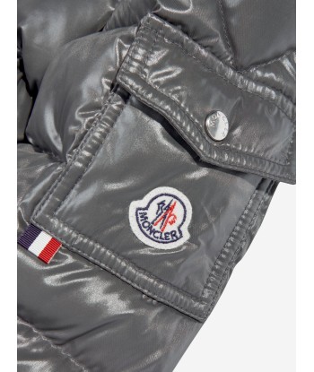 Moncler Enfant Boys Down Padded Manaem Jacket in Grey JUSQU'A -70%! 