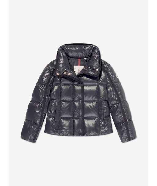 Moncler Enfant Girls Down Padded Selat Jacket in Navy le des métaux précieux