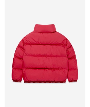 Moncler Enfant Girls Down Padded Abbadia Jacket in Red shop