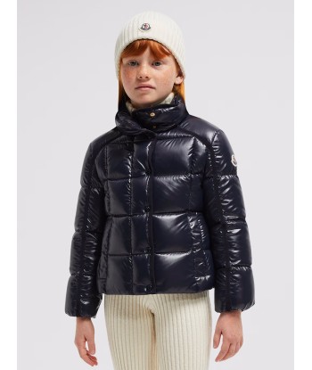 Moncler Enfant Girls Down Padded Selat Jacket in Navy le des métaux précieux