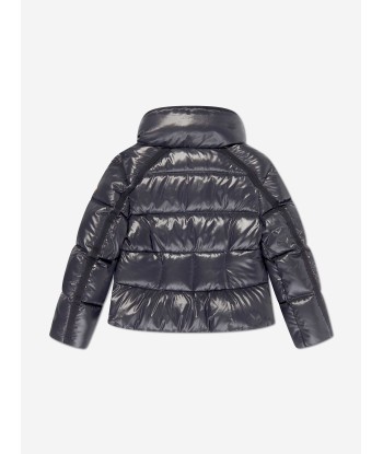 Moncler Enfant Girls Down Padded Selat Jacket in Navy le des métaux précieux