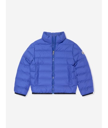 Moncler Enfant Boys Down Padded Baudinet Jacket in Blue Les êtres humains sont 