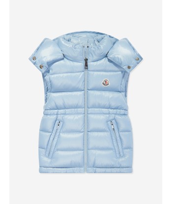 Moncler Enfant Girls Down Padded Ania Gilet in Blue 50-70% off 