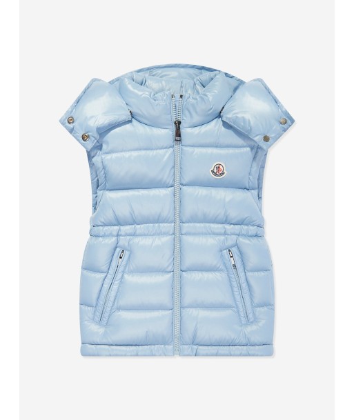 Moncler Enfant Girls Down Padded Ania Gilet in Blue 50-70% off 