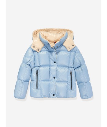 Moncler Enfant Girls Down Padded Parana Jacket in Blue de technologie