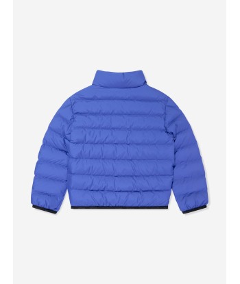 Moncler Enfant Boys Down Padded Baudinet Jacket in Blue Les êtres humains sont 