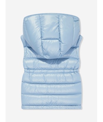 Moncler Enfant Girls Down Padded Ania Gilet in Blue 50-70% off 