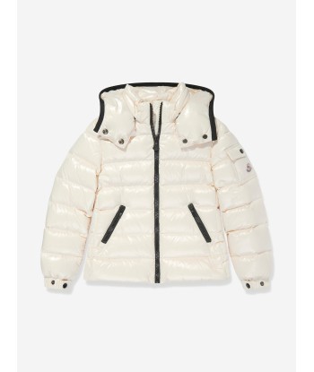 Moncler Enfant Girls Down Padded Bady Jacket in Beige les muscles