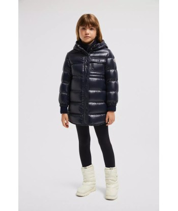 Moncler Enfant Girls Down Padded Dacca Long Parka in Navy À commander