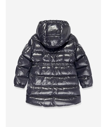 Moncler Enfant Girls Down Padded Dacca Long Parka in Navy À commander