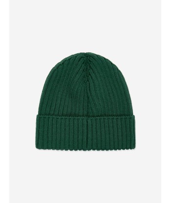 Moncler Enfant Boys Wool Beanie Hat in Green Comment ça marche